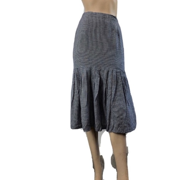 vintage maxi plated skirt